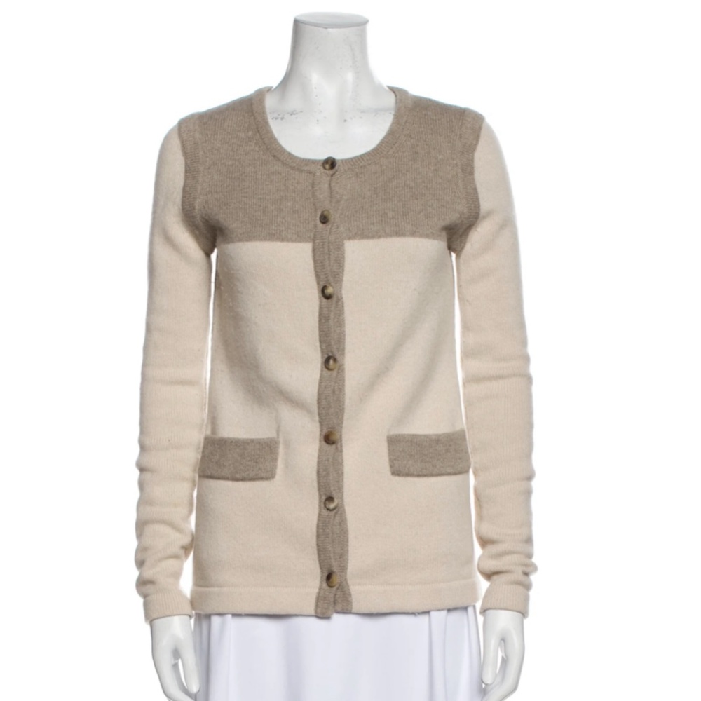 Derek Lam Cashmere Color-Block Button-Up Cardigan… - image 2